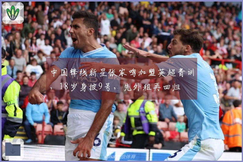 中国锋线新星张家鸣加盟英超青训，18岁身披9号，先外租再回归